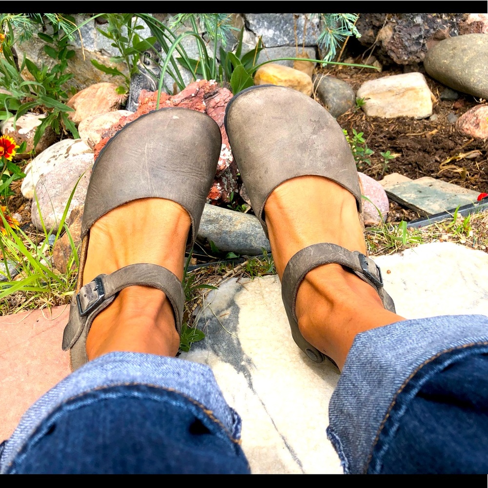 Olive Green Messina Birkenstock Mary Janes 40 9/9.5/10 GUC Sandal